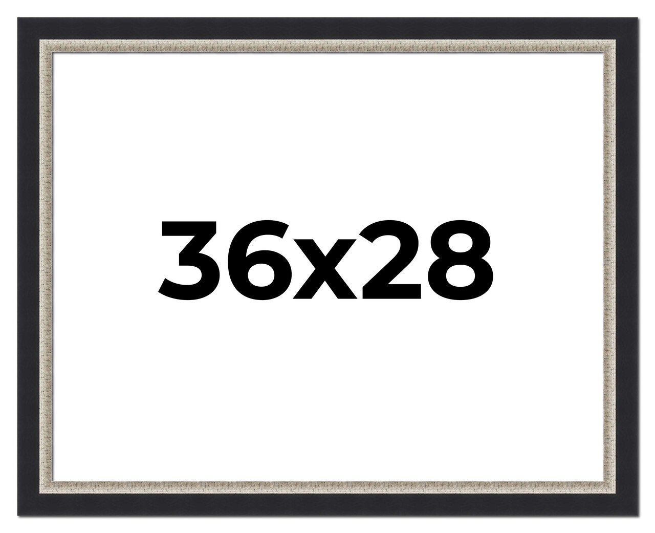 28x36 Embellished Picture Frame with UV-Resistant Acrylic & Acid Free Backing, Available in 3 Finishes - Black, Brown, Gold